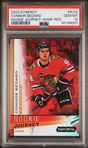 2023-24 Upper Deck Synergy Connor Bedard #RJ-12 Rookie Red Journey Home 312/599 Blackhawks PSA GEM MINT 10